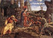 MANTEGNA, Andrea The Adoration of the Shepherds sf Spain oil painting artist